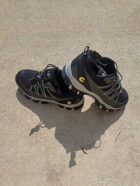 Kids Trail Sneakers - Black & Gray with Yellow Accent